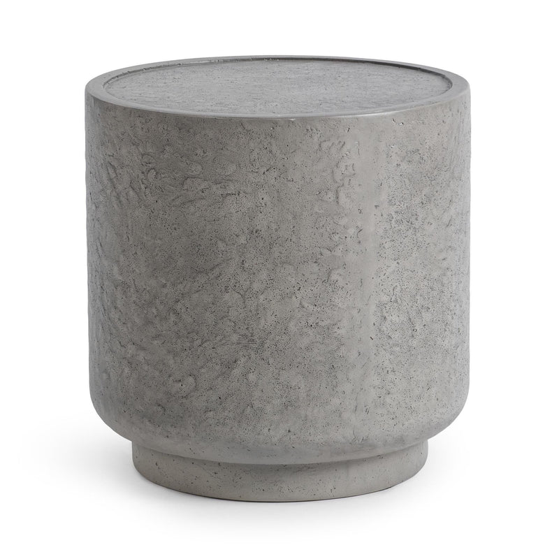Sania - Outdoor Round Accent Table - Dark Gray - R&R Furniture Gallery (Fountain Valley, CA)