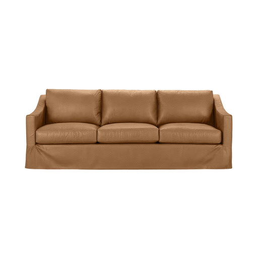 Classic Home Kipton upholstered stationary sofa with plush cushions and a modern design, shown in a neutral fabric.