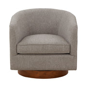 Miramar - Swivel Barrel Chair With Wooden Base - R&R Furniture Gallery (Fountain Valley, CA)