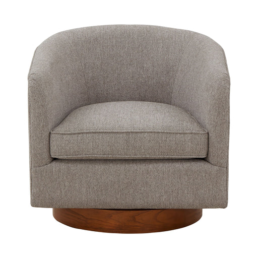 Miramar - Swivel Barrel Chair With Wooden Base - R&R Furniture Gallery (Fountain Valley, CA)