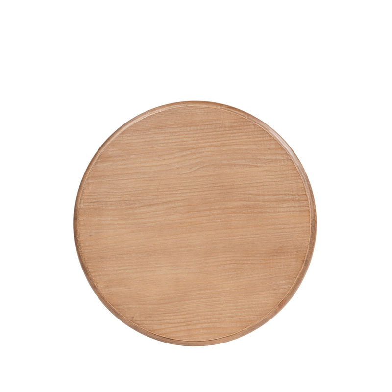 Winslow - Round Pedestal Side Table - Natural / Light Brown