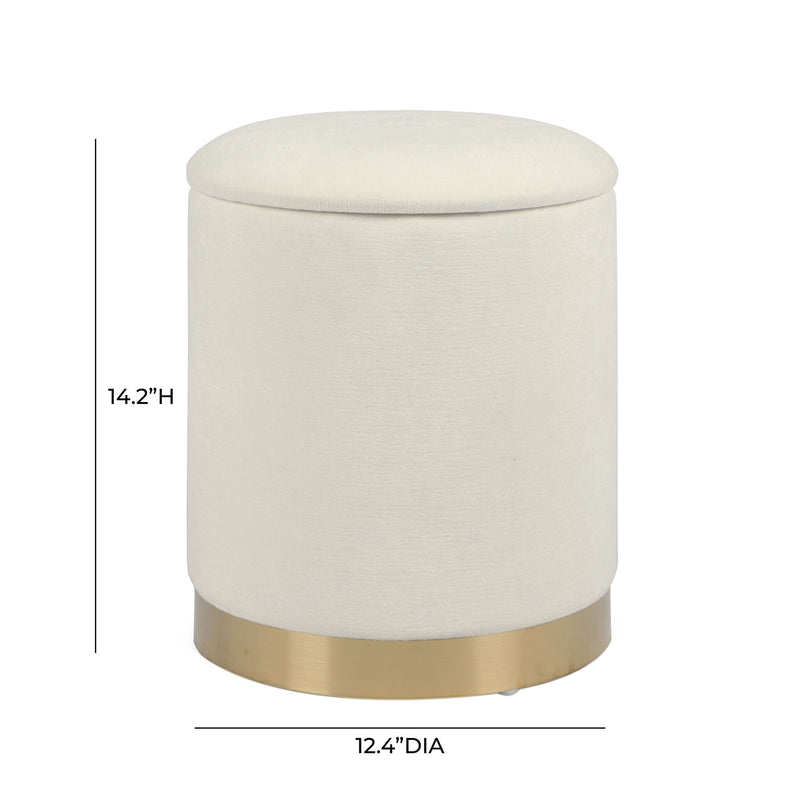 Zoe - Velvet Storage Ottoman - R&R Furniture Gallery (Fountain Valley, CA)