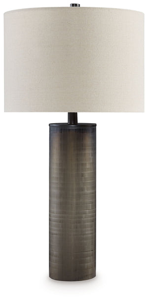 Dingerly - Glass Table Lamp - Brown - R&R Furniture Gallery (Fountain Valley, CA)
