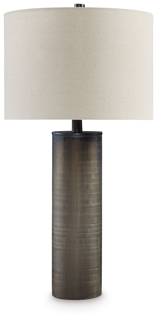 Dingerly - Glass Table Lamp - Brown - R&R Furniture Gallery (Fountain Valley, CA)
