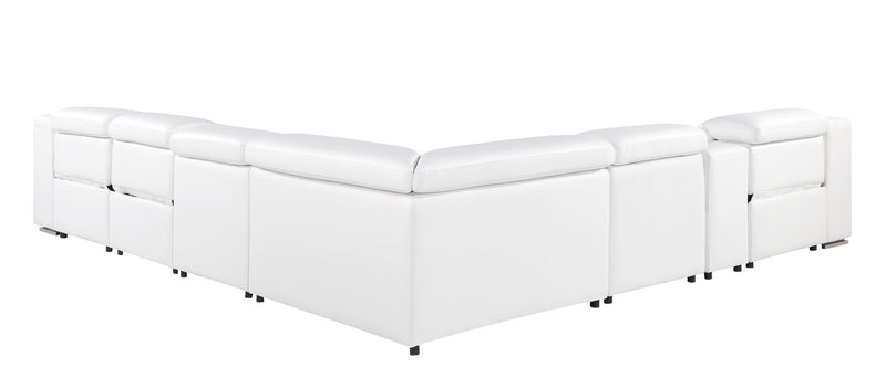 1116 - Power Reclining Italian Leather Sectional - R&R Furniture Gallery (Fountain Valley, CA)