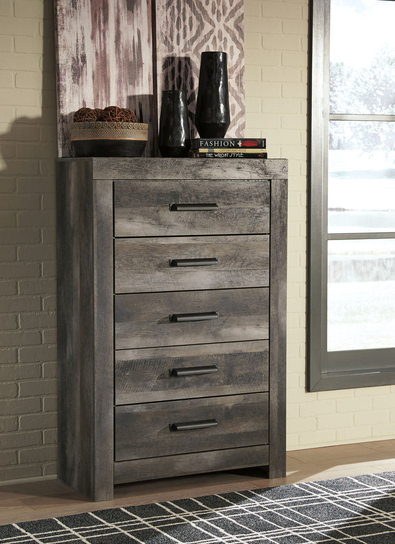 Wynnlow - Five Drawer Chest - Gray - R&R Furniture Gallery (Fountain Valley, CA)