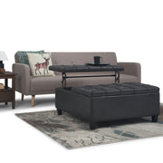 Harrison - Upholstered Coffee Table Storage Ottoman - R&R Furniture Gallery (Fountain Valley, CA)