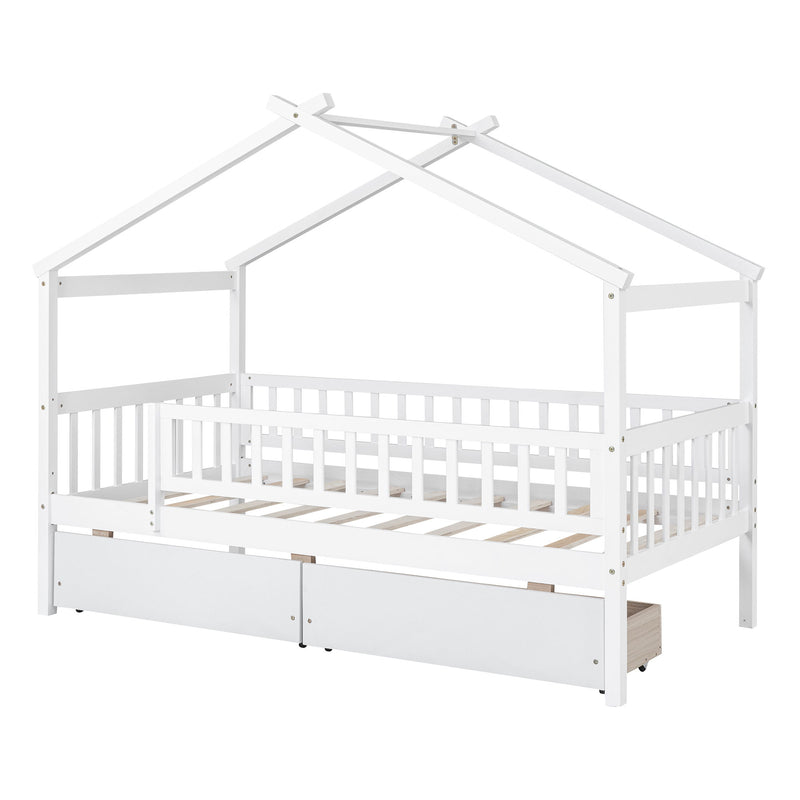 House Bed With 2 Drawers - R&R Furniture Gallery (Fountain Valley, CA)