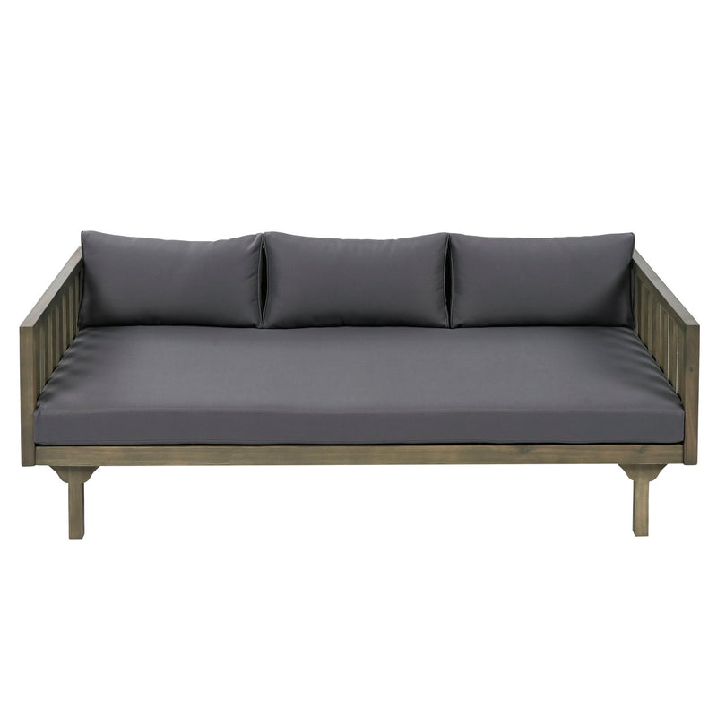 Claremont - 3 Seater Daybed Teak Acacia Wood Water Resistant Cushions - R&R Furniture Gallery (Fountain Valley, CA)