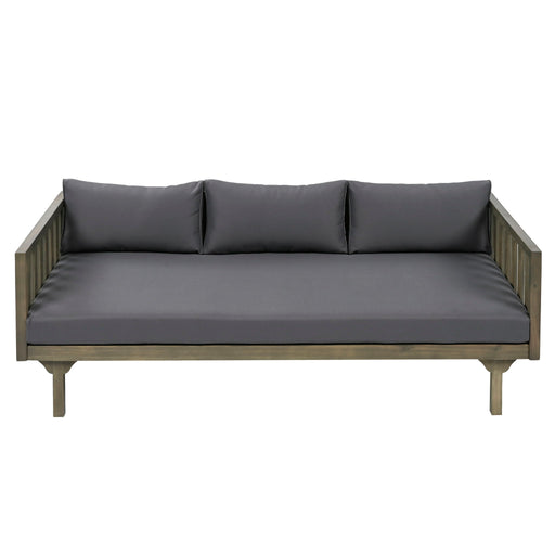 Claremont - 3 Seater Daybed Teak Acacia Wood Water Resistant Cushions - R&R Furniture Gallery (Fountain Valley, CA)