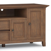 Amherst - Wide TV Media Stand - Rustic Natural Aged Brown - R&R Furniture Gallery (Fountain Valley, CA)