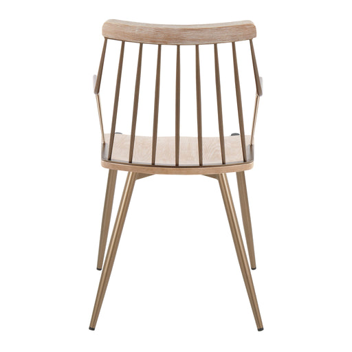 Lumi Source Preston farmhouse dining chairs set of 2 with wooden frames and cushioned seats, ideal for rustic dining room decor.