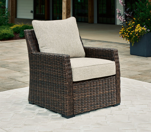 Brook Ranch - Lounge Chair With Cushion - Brown - R&R Furniture Gallery (Fountain Valley, CA)