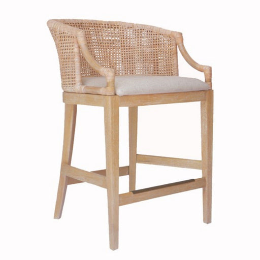 Casual Handcrafted Rattan Counter Stool - R&R Furniture Gallery (Fountain Valley, CA)