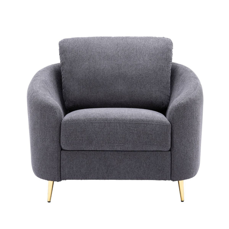 Yuina - Chair - Gray Linen - R&R Furniture Gallery (Fountain Valley, CA)