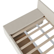 L Shaped Upholstered Platform Bed With Storage And Drawers - R&R Furniture Gallery (Fountain Valley, CA)