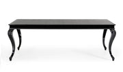 Sovereign Transitional Black Crocodile Dining Table w/ Black Gloss Legs — view 4