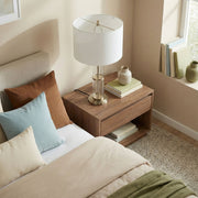 Echo - Table Lamp With On / Off Switch Clear Body Base - Clear / Silver / White - R&R Furniture Gallery (Fountain Valley, CA)