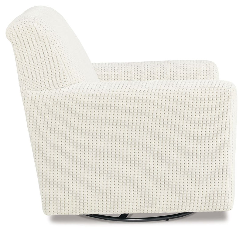Herstow - Swivel Glider Accent Chair - R&R Furniture Gallery (Fountain Valley, CA)