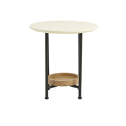 Oval End Table - White / Natural - R&R Furniture Gallery (Fountain Valley, CA)