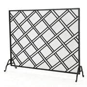 Noble House fireplace screen with elegant metal design, decorative protective barrier for fireplace safety and style.