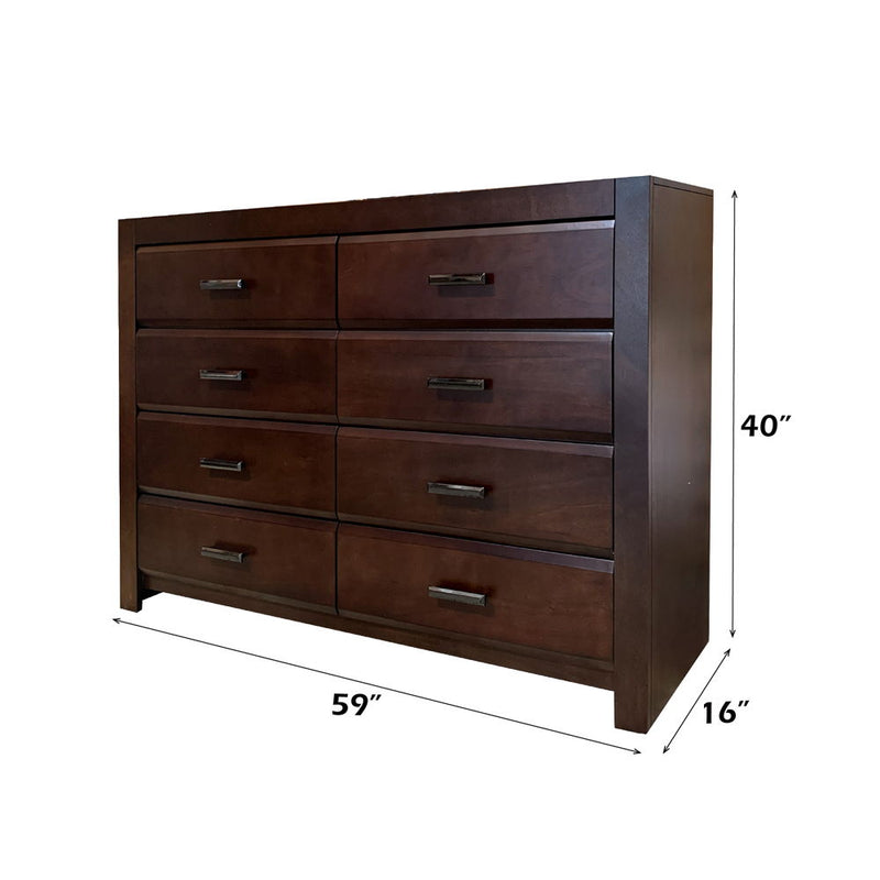 Oberreit - Dresser - Walnut - R&R Furniture Gallery (Fountain Valley, CA)