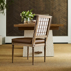 French - Connection Dining Chair (Set of 2) - Brown / White / Woodtone