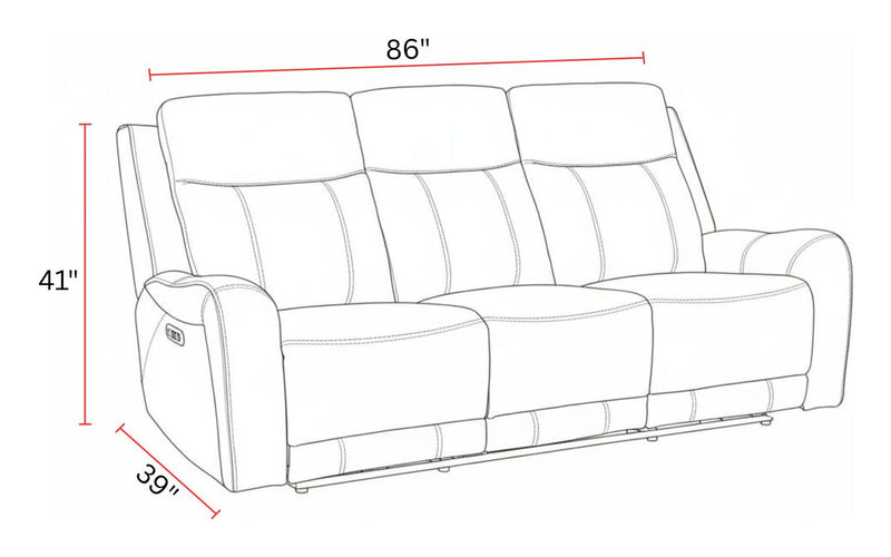Haywood - Power Reclining Sofa - Butternut