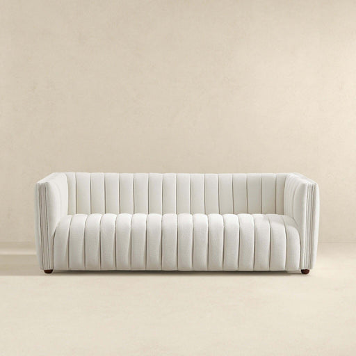 April - Mid-Century Modern Luxury Tight Back Boucle Couch - R&R Furniture Gallery (Fountain Valley, CA)