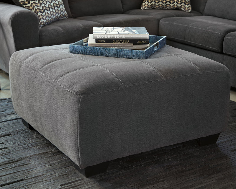 Ambee - Oversized Accent Ottoman - Slate - R&R Furniture Gallery (Fountain Valley, CA)