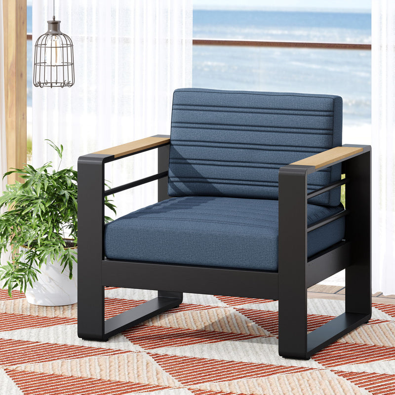 Giovanna - Club Chair Set With Aluminum Frame - R&R Furniture Gallery (Fountain Valley, CA)