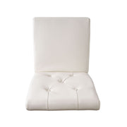Carter - 5 Tuft Dining Chair With Button Tufted Backrest And Espresso Legs - Ivory - R&R Furniture Gallery (Fountain Valley, CA)