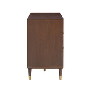 TOV Furniture Sierra 6-drawer dresser with sleek modern design, dark wood finish, and spacious storage drawers.