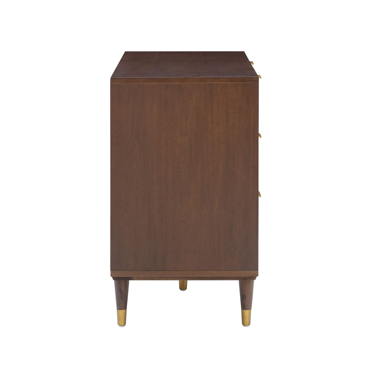 TOV Furniture Sierra 6-drawer dresser with sleek modern design, dark wood finish, and spacious storage drawers.