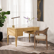 Dauphin - 5 Drawer Executive Desk - R&R Furniture Gallery (Fountain Valley, CA)