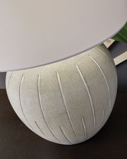 Calbert - Poly Table Lamp - Warm Gray - R&R Furniture Gallery (Fountain Valley, CA)