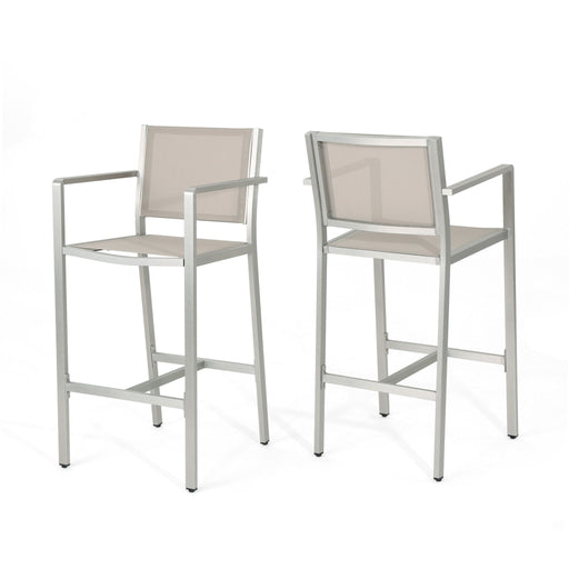 Outdoor Rust Proof Aluminum Barstools (Set of 2) - R&R Furniture Gallery (Fountain Valley, CA)