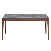 Bevis - Dining Table - Engineered Stone Top & Walnut - R&R Furniture Gallery (Fountain Valley, CA)