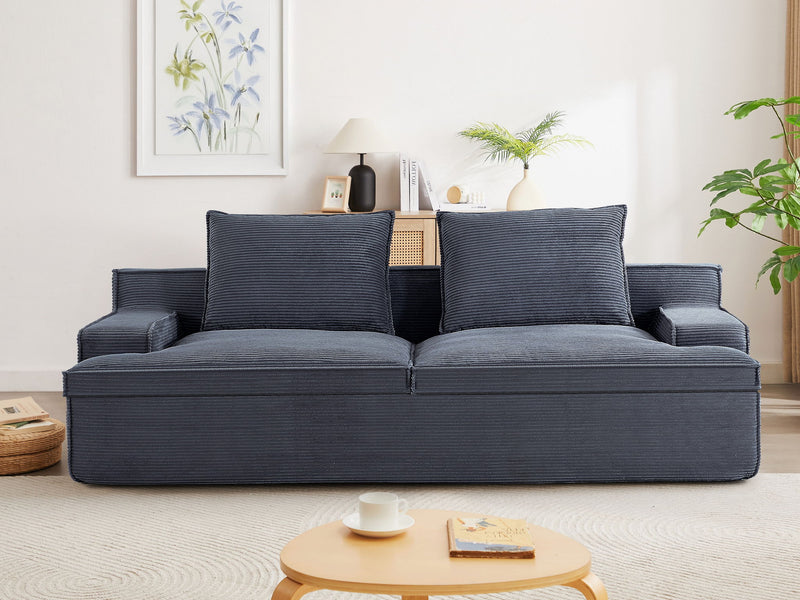 Nimbus - Oversized Full Foam 4 Seater Couch For Living Room Upholstered In Soft, Wide Armrests - R&R Furniture Gallery (Fountain Valley, CA)