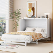 Murphy Bed With Frosted Glass Doors Design, Fake Drawers, Metal Legs - R&R Furniture Gallery (Fountain Valley, CA)