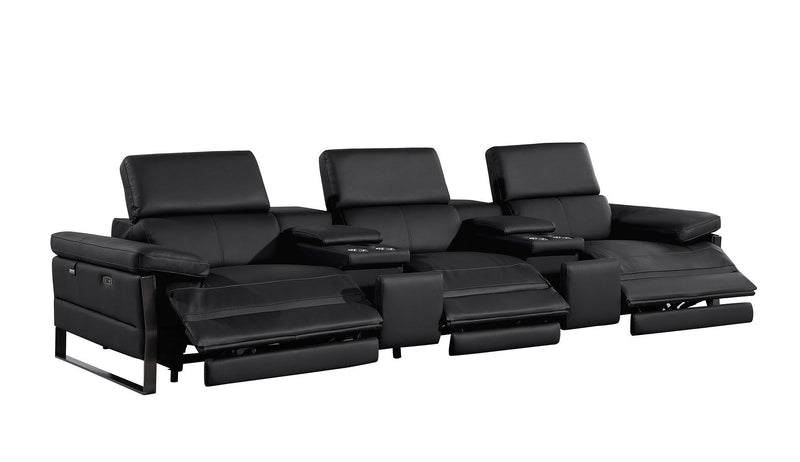 1246 - Modular Power Reclining Dual Console Sofa And Console Loveseat Set With Power Headrests