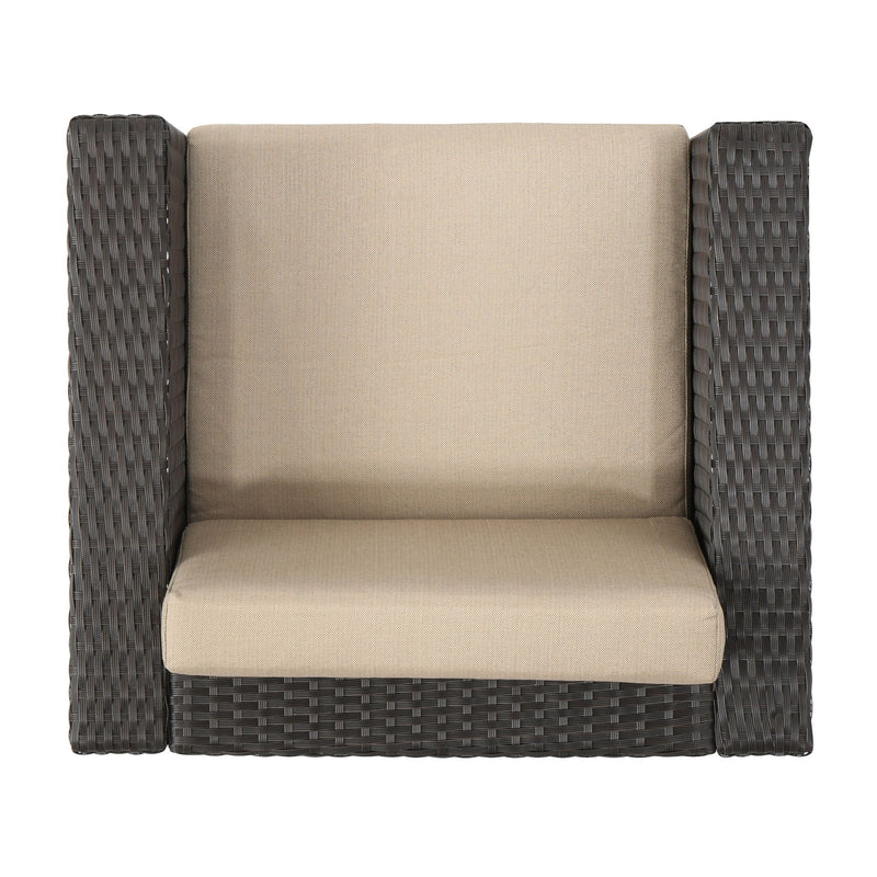 Stylish Outdoor Club Chair With Weather Resistant Cushions - R&R Furniture Gallery (Fountain Valley, CA)
