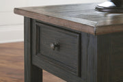 Tyler Creek - Rectangular End Table - Grayish Brown / Black - R&R Furniture Gallery (Fountain Valley, CA)
