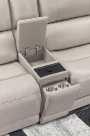 Easton - Power Reclining Sectional With Power Adjustable Headrests - R&R Furniture Gallery (Fountain Valley, CA)