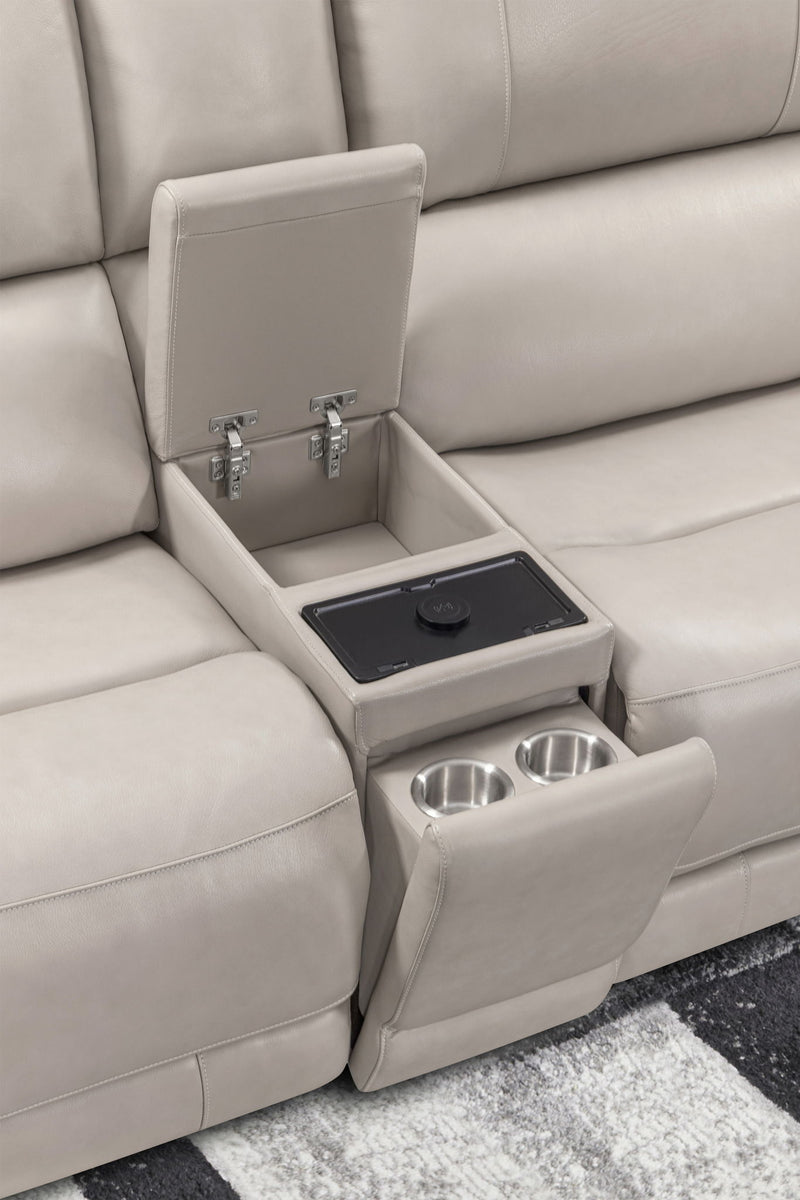 Easton - Power Reclining Sectional With Power Adjustable Headrests - R&R Furniture Gallery (Fountain Valley, CA)