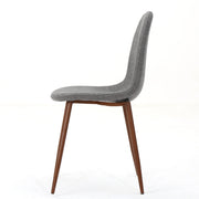 Modern Minimalist Fabric Dining Chair With Iron Legs - R&R Furniture Gallery (Fountain Valley, CA)