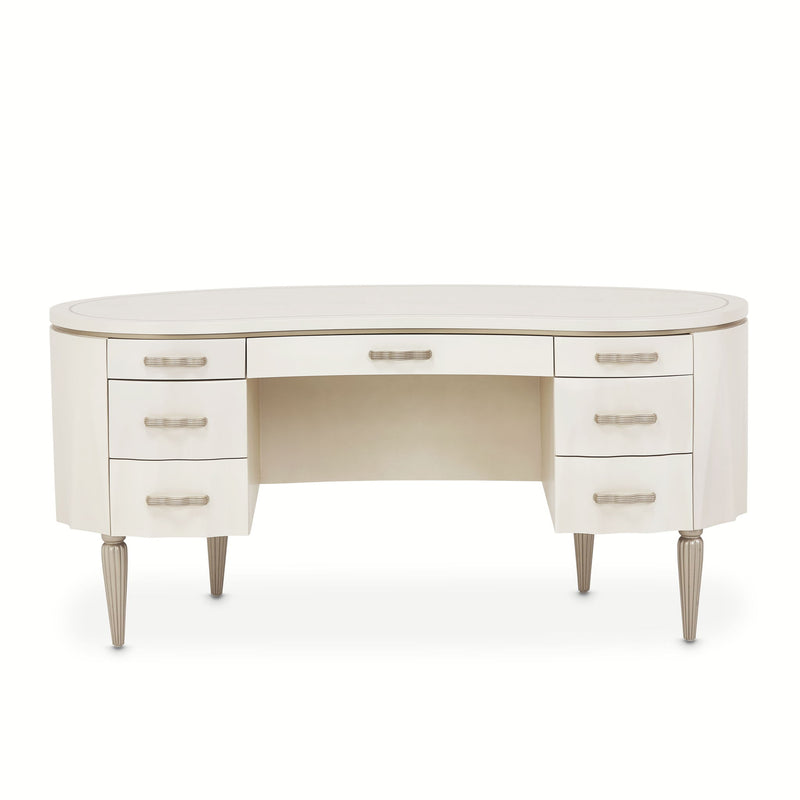 London Place - Desk - Creamy Pearl - R&R Furniture Gallery (Fountain Valley, CA)