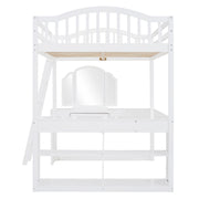 Loft Bed With Drawers, Cabinet, Shelves With Desk - R&R Furniture Gallery (Fountain Valley, CA)