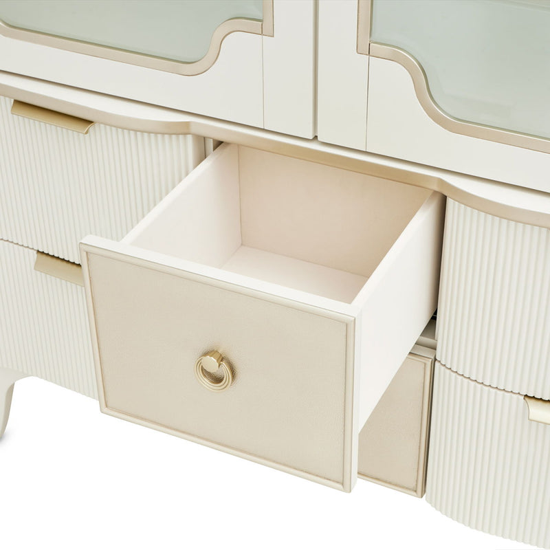 La Marisia - Display Cabinet - Creamy Pearl - R&R Furniture Gallery (Fountain Valley, CA)