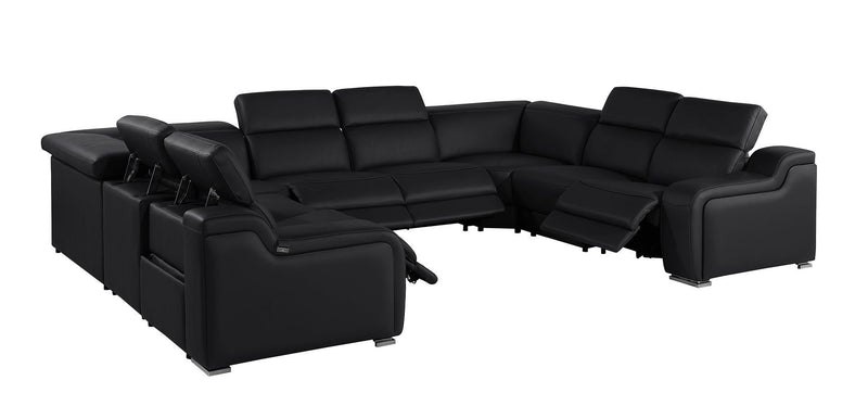 1116 - 8-Piece U-Shaped Sectional Sofa In With 4 Power Recliners & Power Headrest